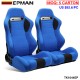 EPMAN 2PCS/CARTON Fabric Fashion Racing Simulator Seat With Slider For Automobile Use Sports Bucket Seat TK1044EP