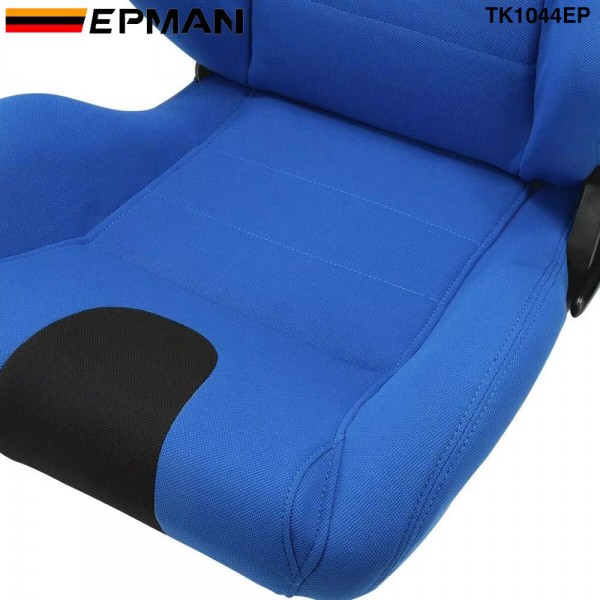 EPMAN 2PCS/CARTON Fabric Fashion Racing Simulator Seat With Slider For Automobile Use Sports Bucket Seat TK1044EP