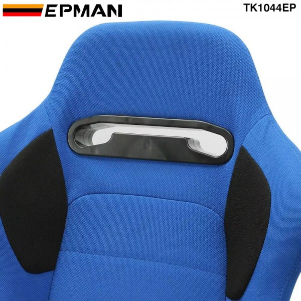 EPMAN 2PCS/CARTON Fabric Fashion Racing Simulator Seat With Slider For Automobile Use Sports Bucket Seat TK1044EP