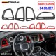 EPMAN 50SETS/CARTON 4PCS For Challenger Center Console Air Condition Outlet Vent Trim Accessories For Dodge Challenger 2015 up EPAA08G44-50T