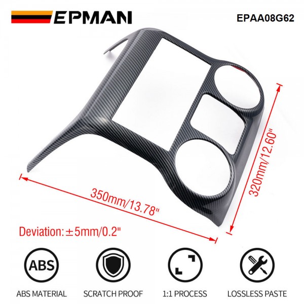 EPMAN 4SETS/CARTON Car Center Console Dashboard Control Panel Cover Trim For Jeep Wrangler JK 2011-2018 Inner Accessories EPAA08G62-4T