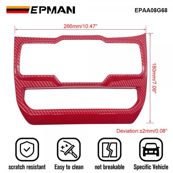 EPMAN 20SETS/CARTON Center Dash Window Switch Panel Trim Cover For Jeep Wrangler JL JLU Gladiator JT 2018-2024 Interior Accessories EPAA08G68-20T