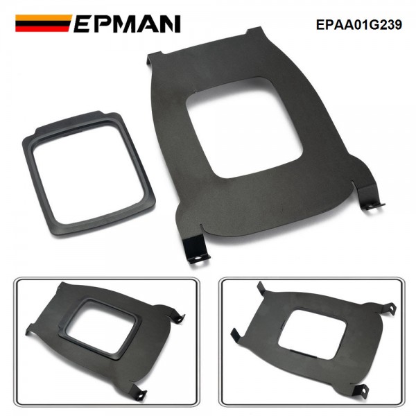 EPMAN Racing Aluminum Center Shifter Cover Console Plate Shift Boot Delete For Honda 96-00 Civic EK EPAA01G239