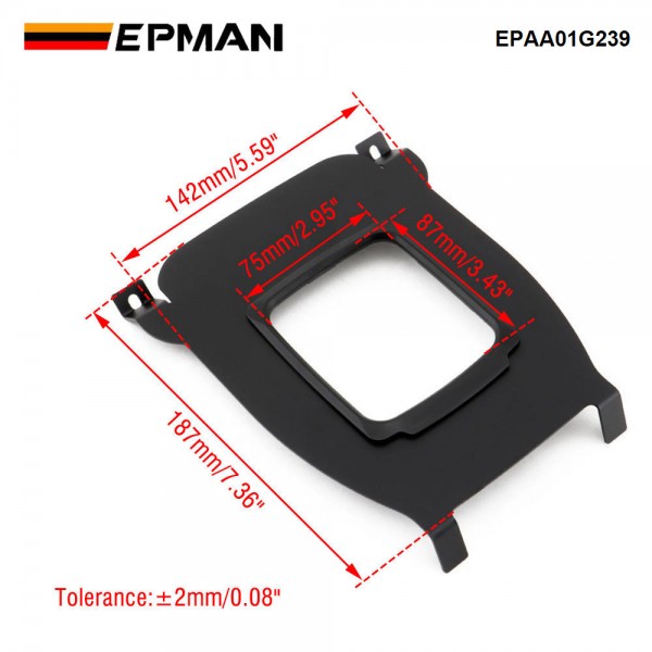 EPMAN Racing Aluminum Center Shifter Cover Console Plate Shift Boot Delete For Honda 96-00 Civic EK EPAA01G239