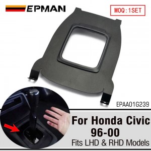 EPMAN Racing Aluminum Center Shifter Cover Console Plate Shift Boot Delete For Honda 96-00 Civic EK EPAA01G239