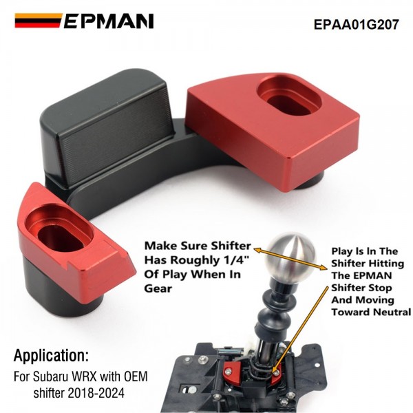 EPMAN Super Shifter Stop T6 Aluminum For Subaru WRX 18-23 EPAA01G207