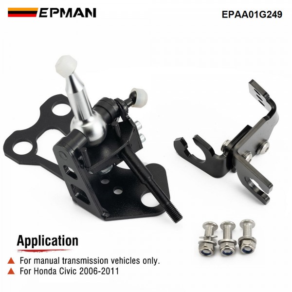 EPMAN Gear Shifter Box Manual Short Shifter Aluminum Billet For Honda Civic K20 K20Z3 Si FG FA 8th Gen FD2 FN2 R18 06-11 MT US EPAA01G249