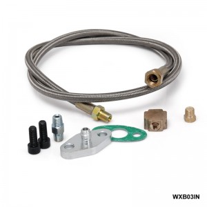 TANSKY - UNIVERSAL BRAIDED UPRATED T3 TURBO TURBOCHARGER OIL FEED LINE TK-WXB03IN