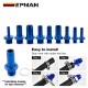 EPMAN 10PCS M10x1.0 M12x1.5 M14x1.5 M18x1.5 To 5/16" 3/8" 1/2" 5/8" 3/4" Metric To Barb Push On Hose Fitting Adapter