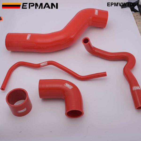 EPMAN 5 PCS Silicone Boost Hose Kit For 1.8T VW Golf/ Bora & Audi A3/ TT (AGU) EPMVWT001 (Pre-Order ONLY)