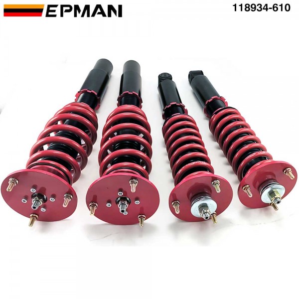 EPMAN Coilovers Spring Struts Racing Suspension Coilover Kit Shock Absorber for BMW 5 Series (E60) 2004-2010 (RANDOM COLOR)