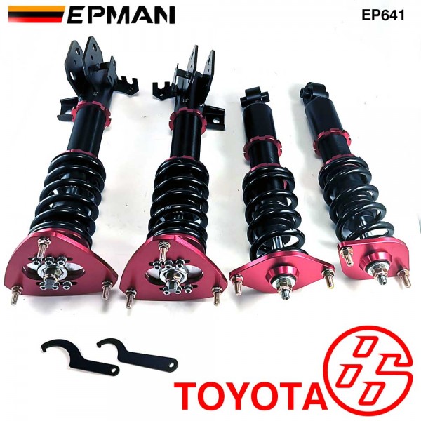 EPMAN Coilovers Spring Struts Racing Suspension Coilover Kit Shock Absorber For Toyota 86/GT86/FT86 12+ ZN6 EP641 (RANDOM COLOR)